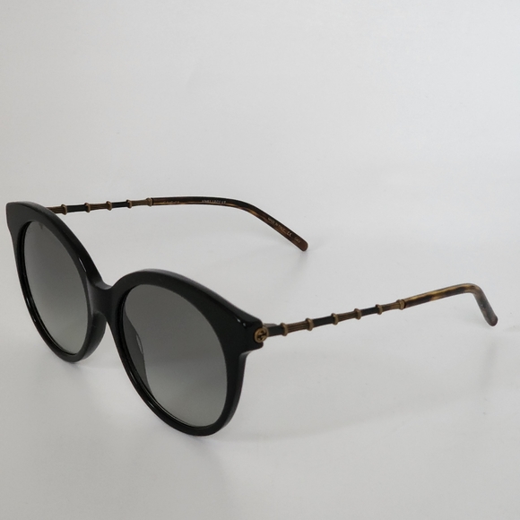 GUCCI Round Cat Eye Women\'s Sunglasses Black/ Antique Cooper main image 4